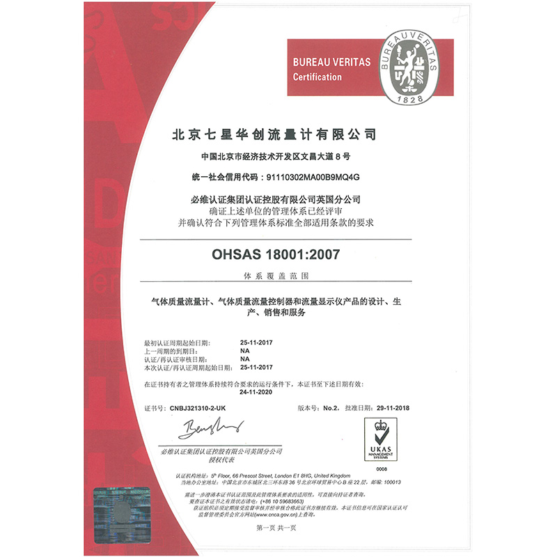 OHSAS 18001 2007  CN (20201124)